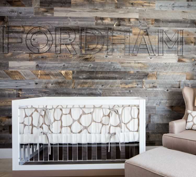 Reclaimed Wood Wall Nursery - HD Wallpaper 