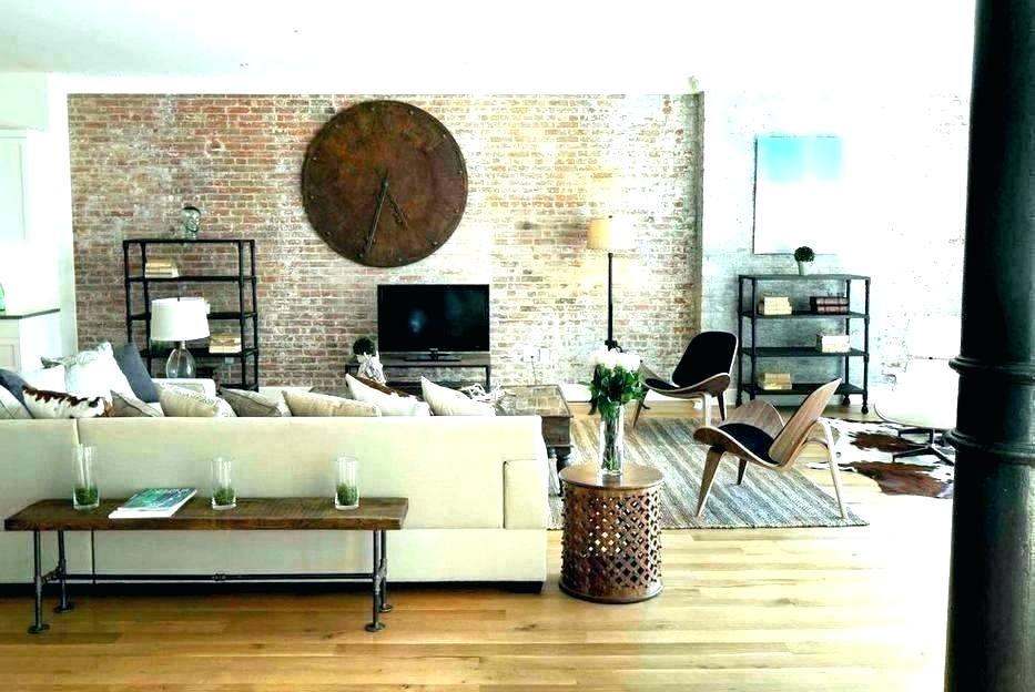 Exposed Brick Wall Panels Exposed Brick Wall Panels - Hans Wegner Leather Shell Chair - HD Wallpaper 