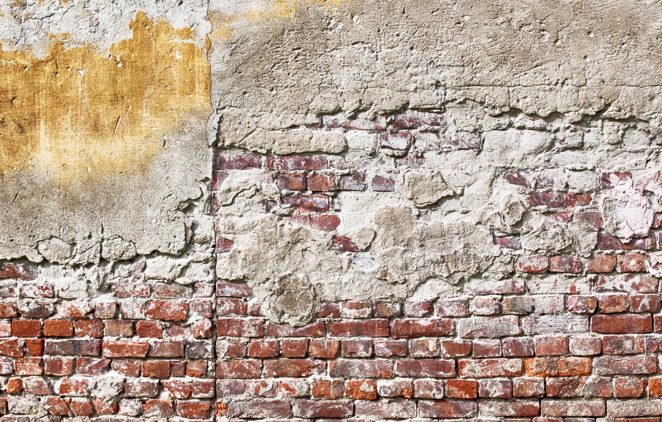 Photo Wallpaper Wall, Red, Yellow, Bricks, Pattern, - Brick - HD Wallpaper 