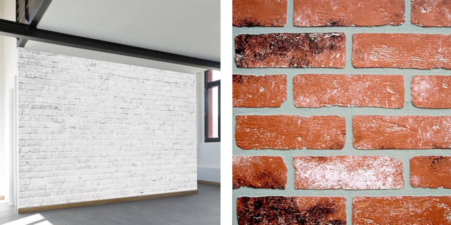 White Wash Brick Panels - HD Wallpaper 