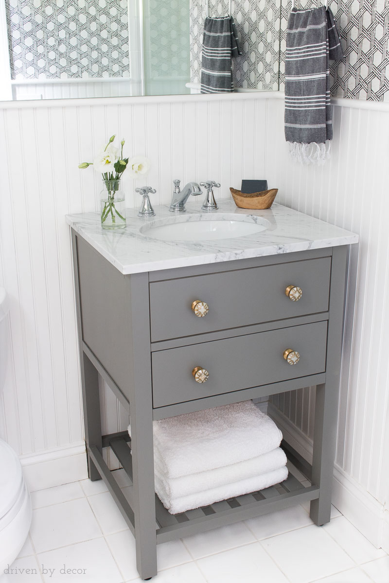 The Perfect Vanity For Replacing A Pedestal Sink It - Bathroom - HD Wallpaper 