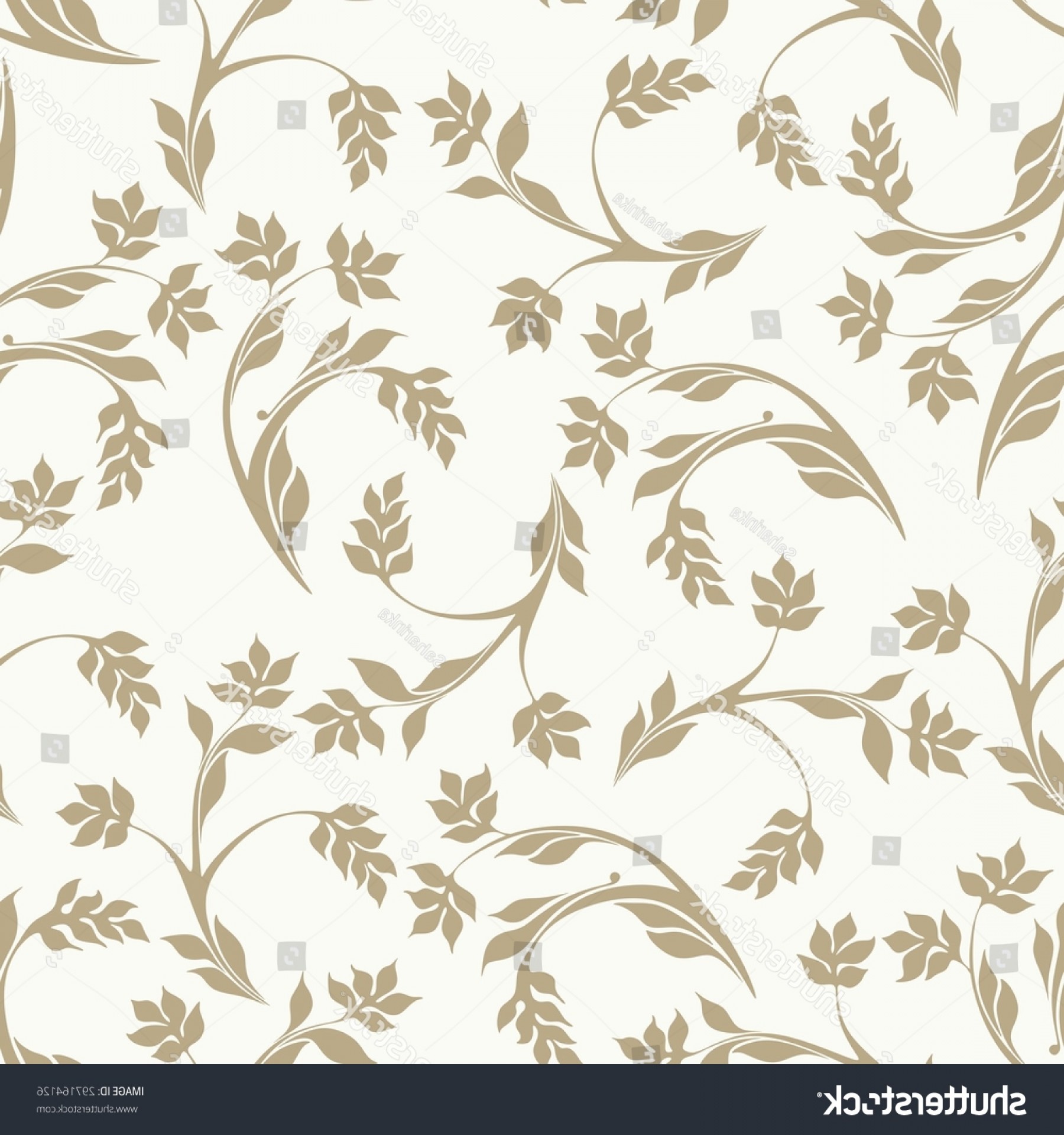 Double Horseshoe Vector - Floral Leaf Pattern Vector - HD Wallpaper 