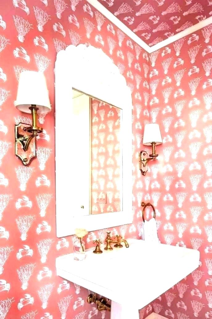 Ating Pink And Gold Bathroom Wallpaper 687x1031 Wallpaper teahub.io