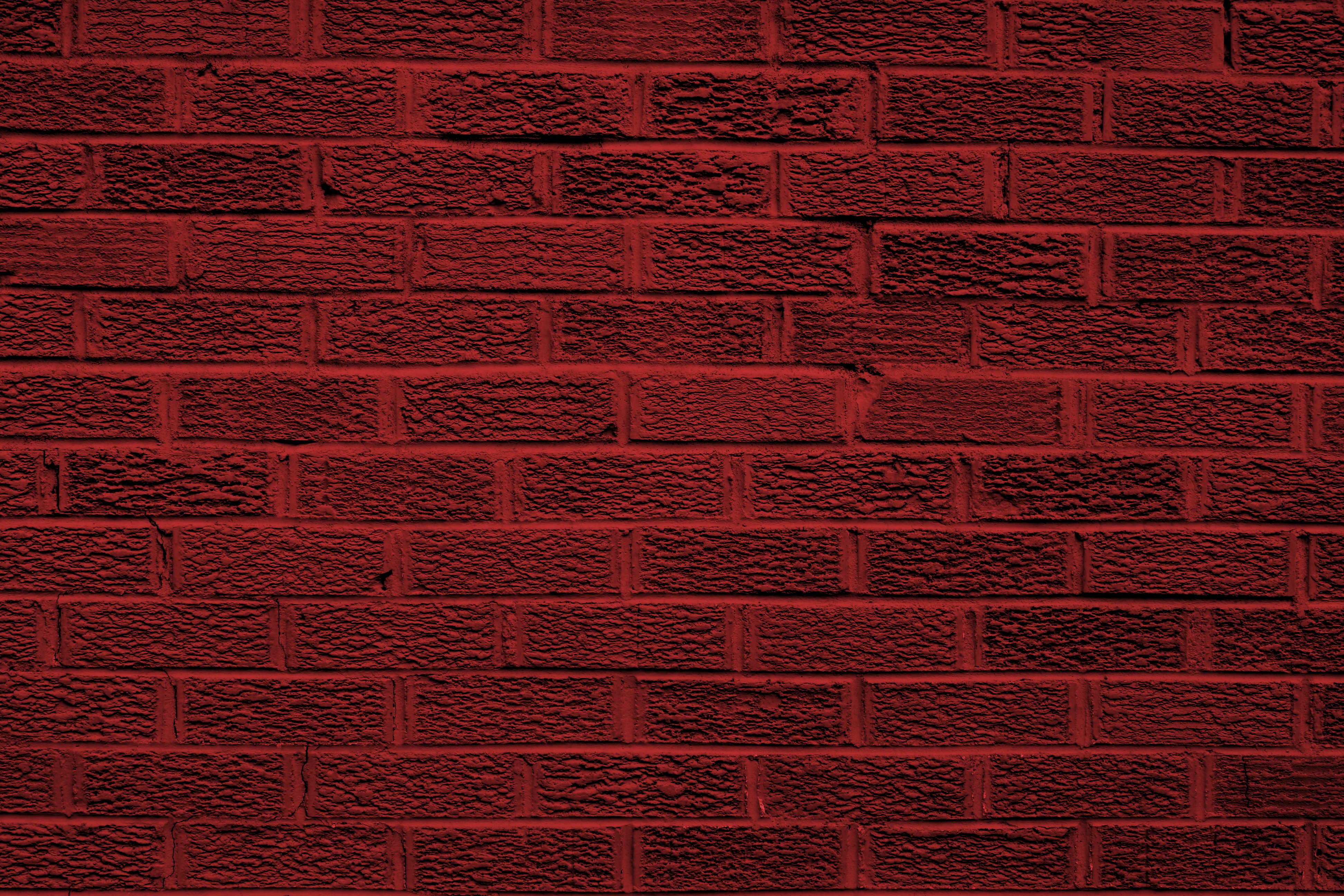 Brick Wall Dark Red - 3888x2592 Wallpaper 