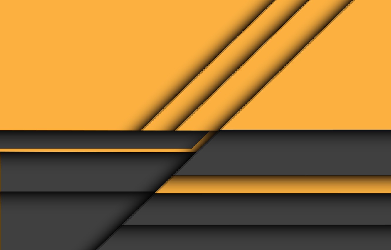 Photo Wallpaper Line, Yellow, Geometry, Background, - Vector Graphics - HD Wallpaper 