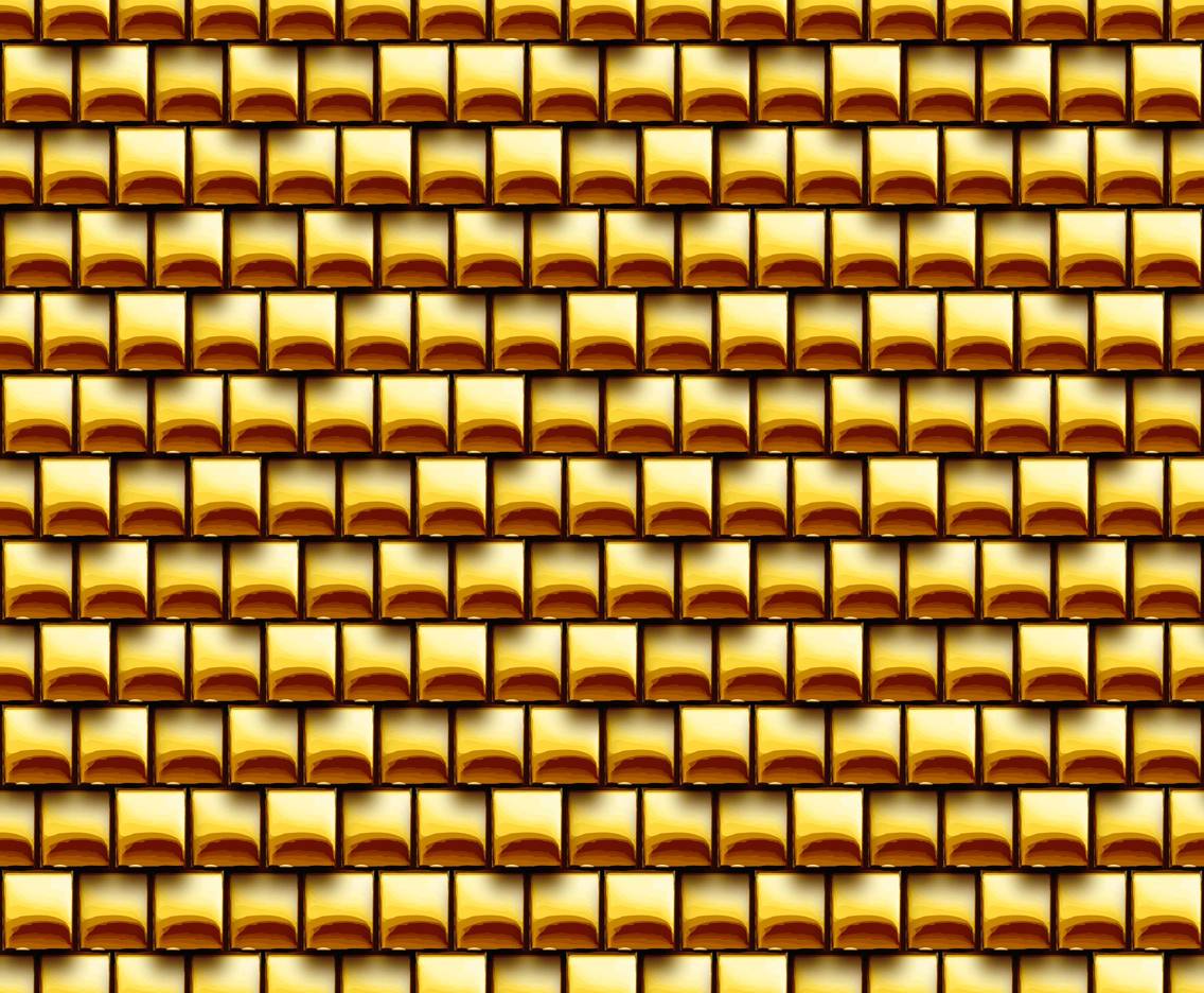 Gold Bricks Pattern - HD Wallpaper 