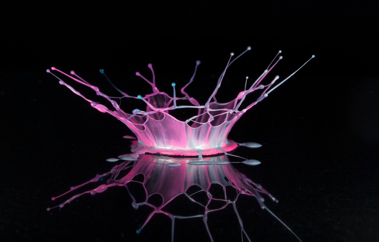 Photo Wallpaper Squirt, Paint, Splash - Light - HD Wallpaper 