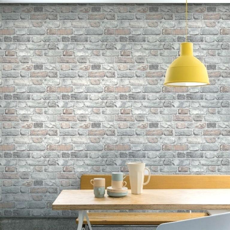 Let The Light In Wallpaper Uk Latest Designs Trends - Grandeco Vintage Brick Pastel - HD Wallpaper 