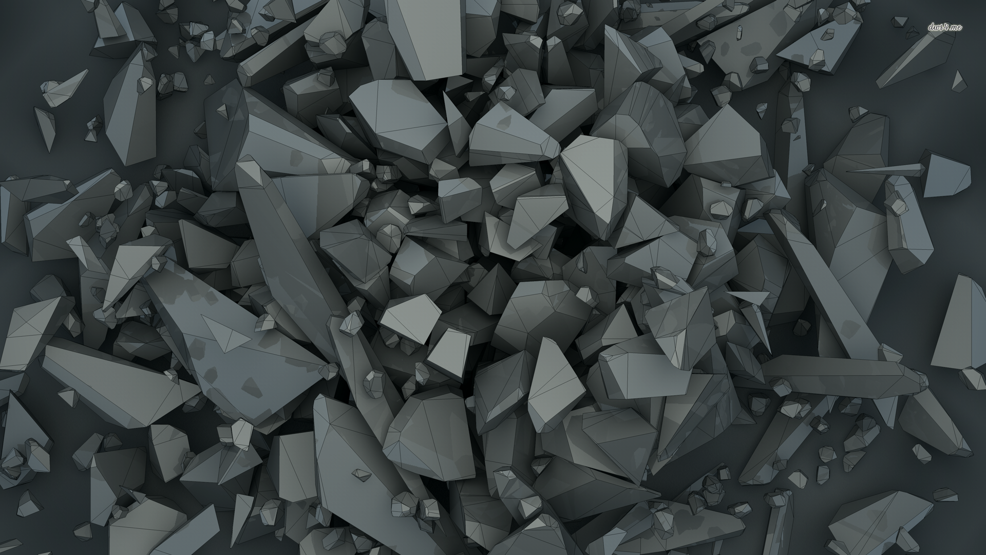Grey 3d Wallpaper - HD Wallpaper 
