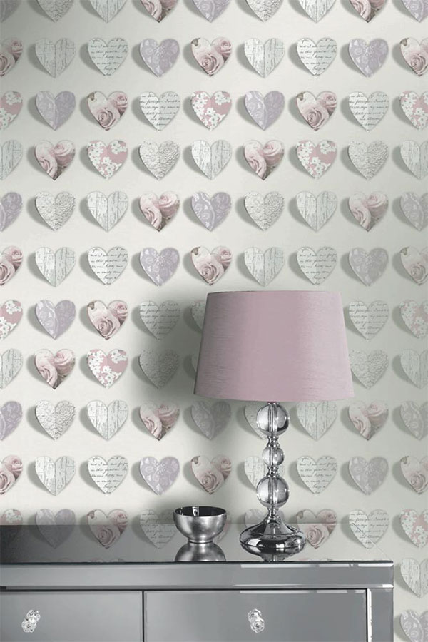 Arthouse Olivia Blush Wallpaper Pink - HD Wallpaper 