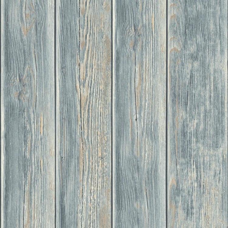 Rustic Plank Wallpaper Wood Planks Effect Wooden - Blue Wood Effect - HD Wallpaper 