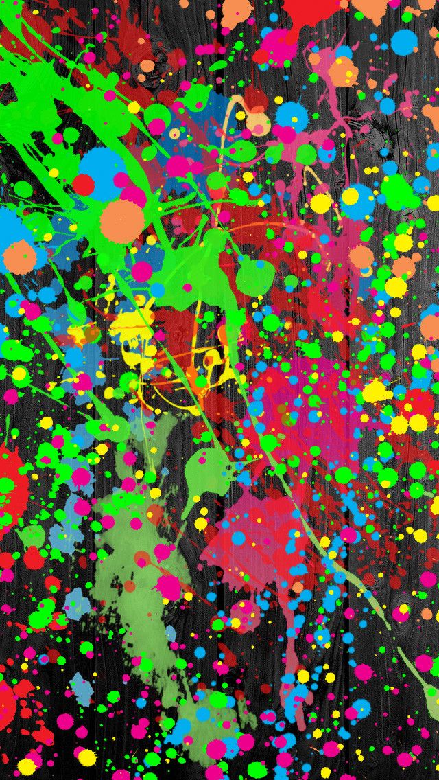 Paint Splatter Phone Background - HD Wallpaper 