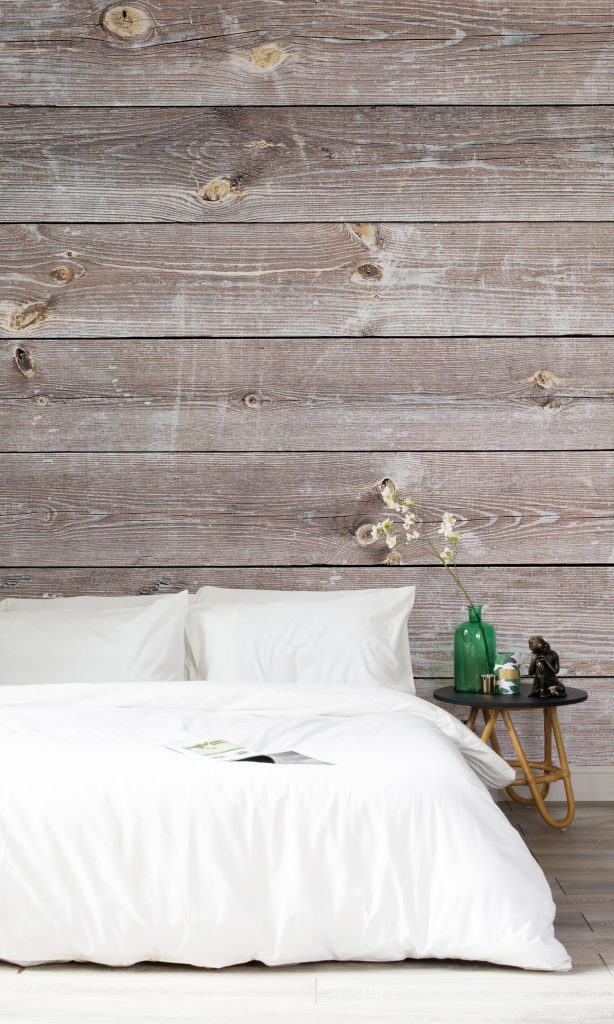 Wood Effect Wallpaper Bedroom - HD Wallpaper 