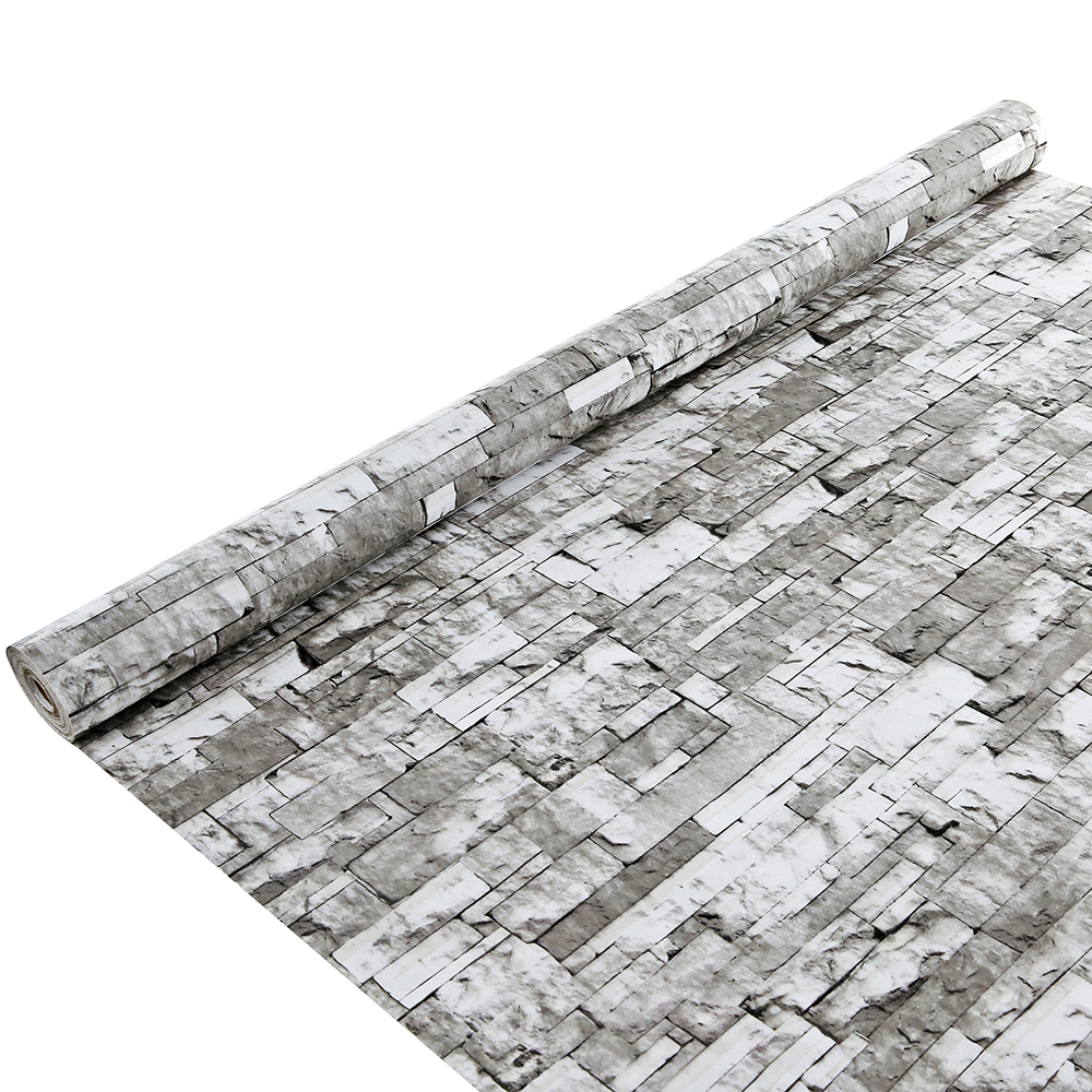 Korea Grey 3d Effect Stone Texture Art Wallpaper - Cobblestone - HD Wallpaper 