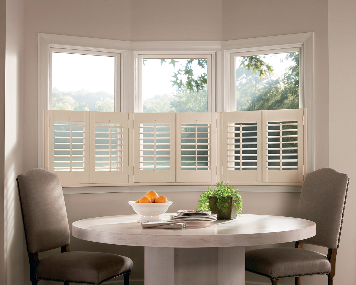 Custom Window Blinds - Breakfast Nook Window Shutters - HD Wallpaper 