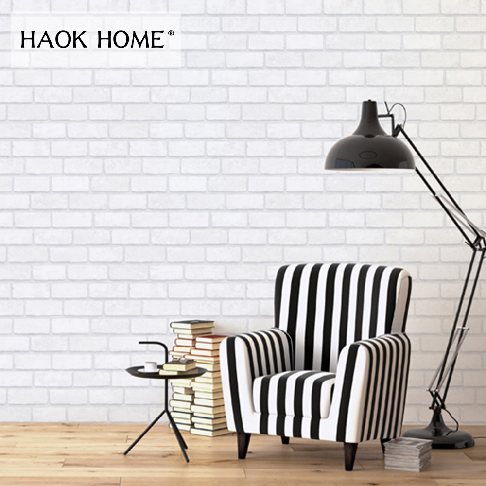 White Brick Wallpaper Bedroom Retro - HD Wallpaper 