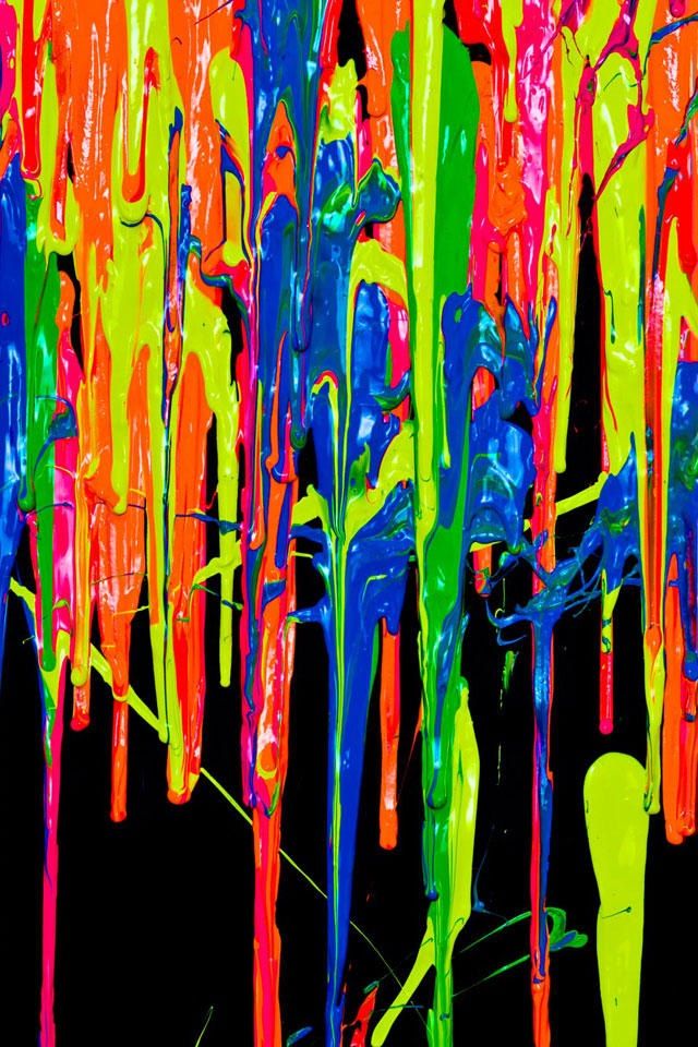 Spray Paint Drips Background - 640x960 Wallpaper 