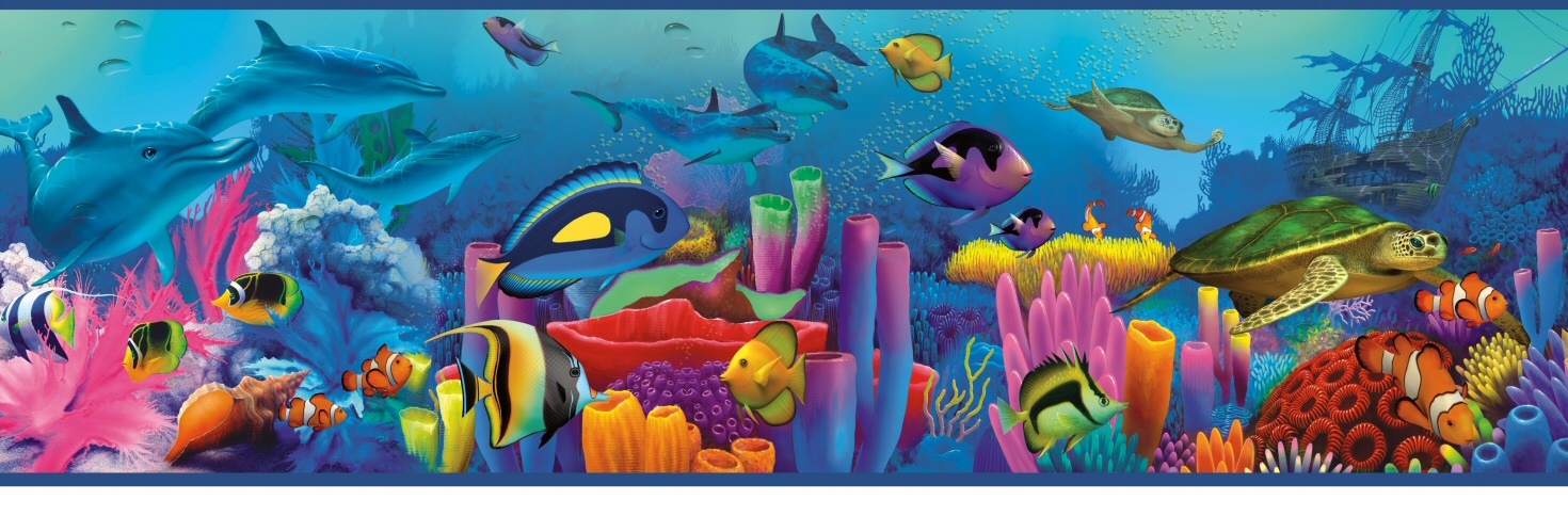 Under The Sea Wall Border - HD Wallpaper 