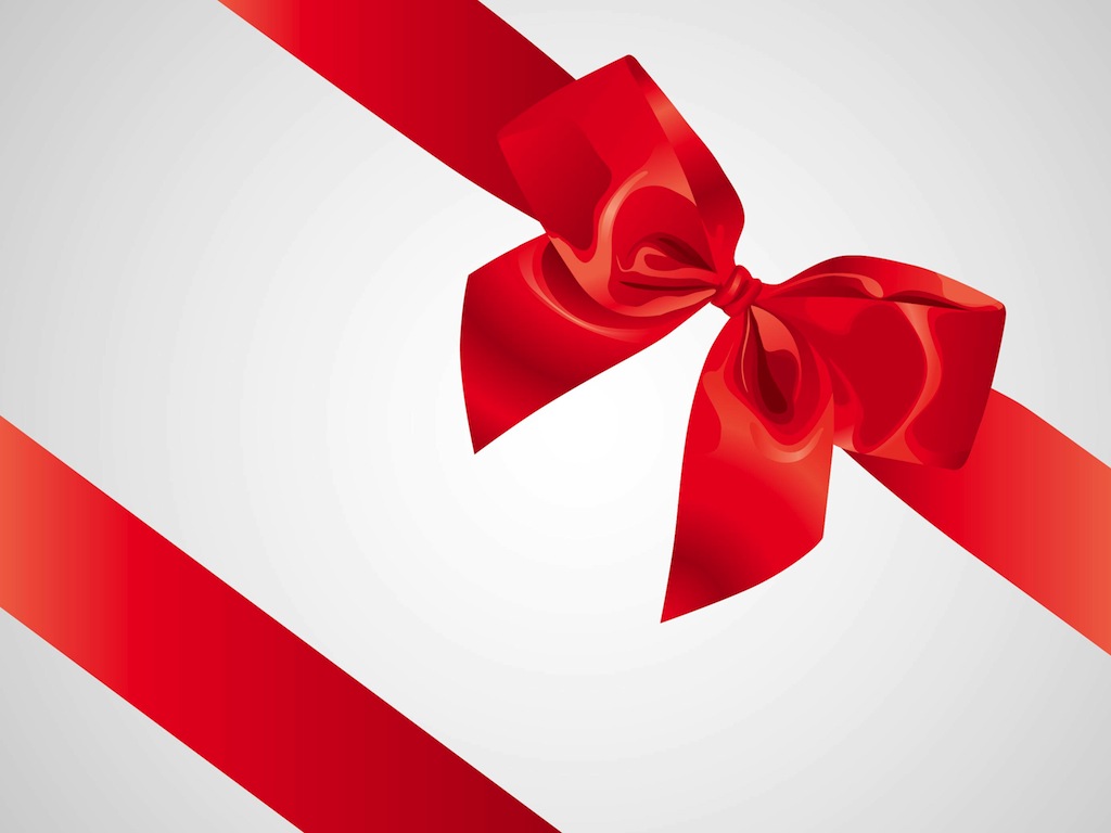 Gift Ribbon Free Vector - 1024x768 Wallpaper - teahub.io