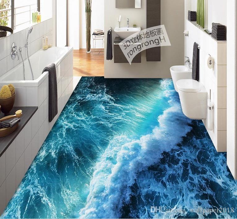 3d Bathroom Floor - HD Wallpaper 