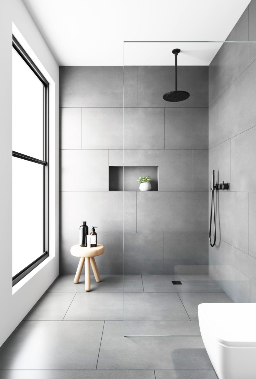 Evolution Matt Natural Light Grey Floor Tiles Tile - Light Grey Bathroom Tiles - HD Wallpaper 