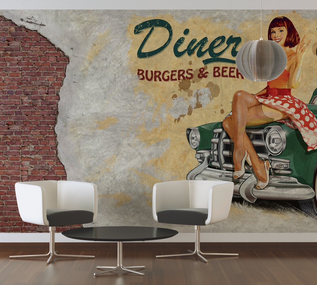 Architects Paper Photo Wallpaper American Diner Dd105959 - Обои As Creation 342184 - HD Wallpaper 