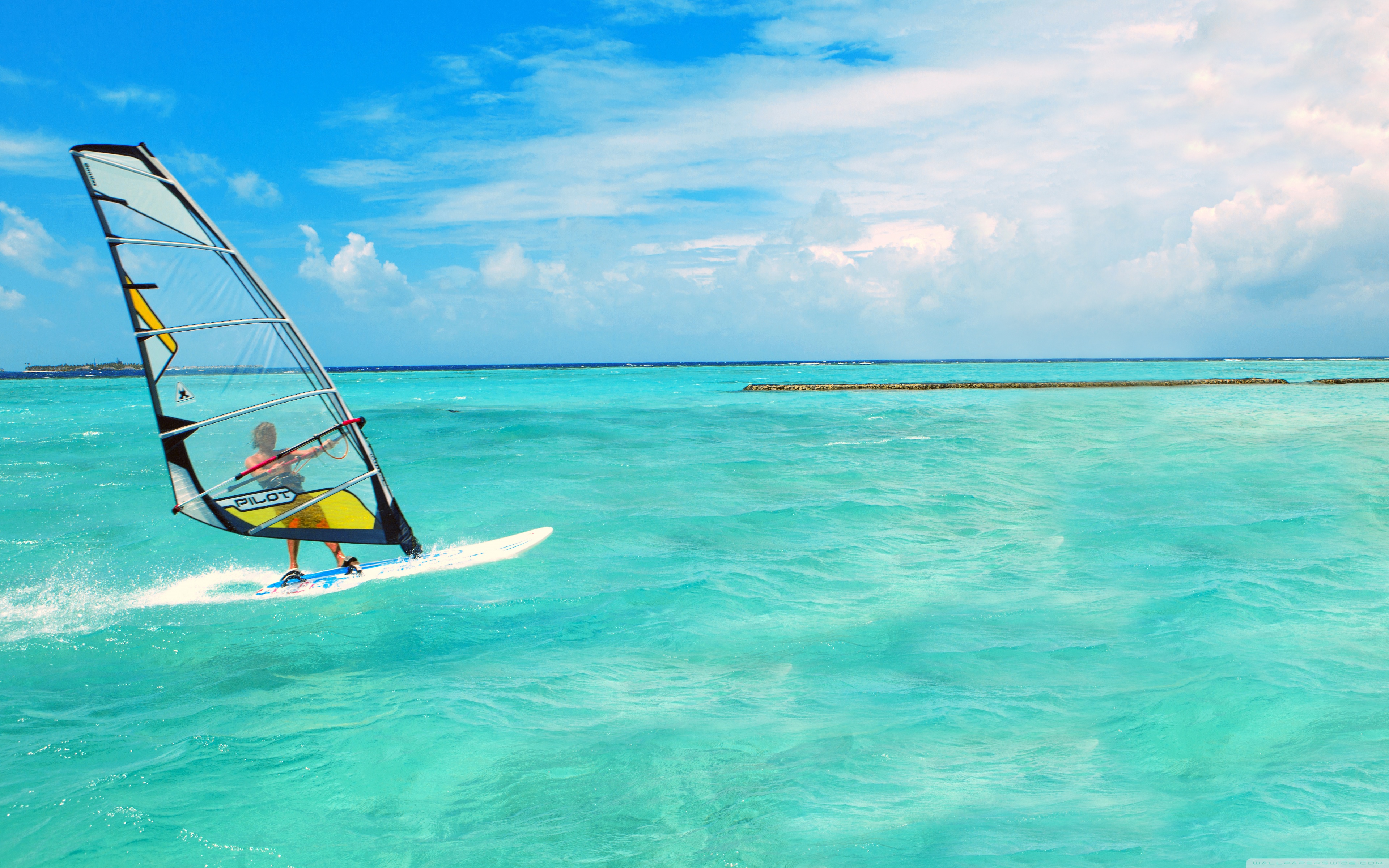 Windsurfing 4k - HD Wallpaper 