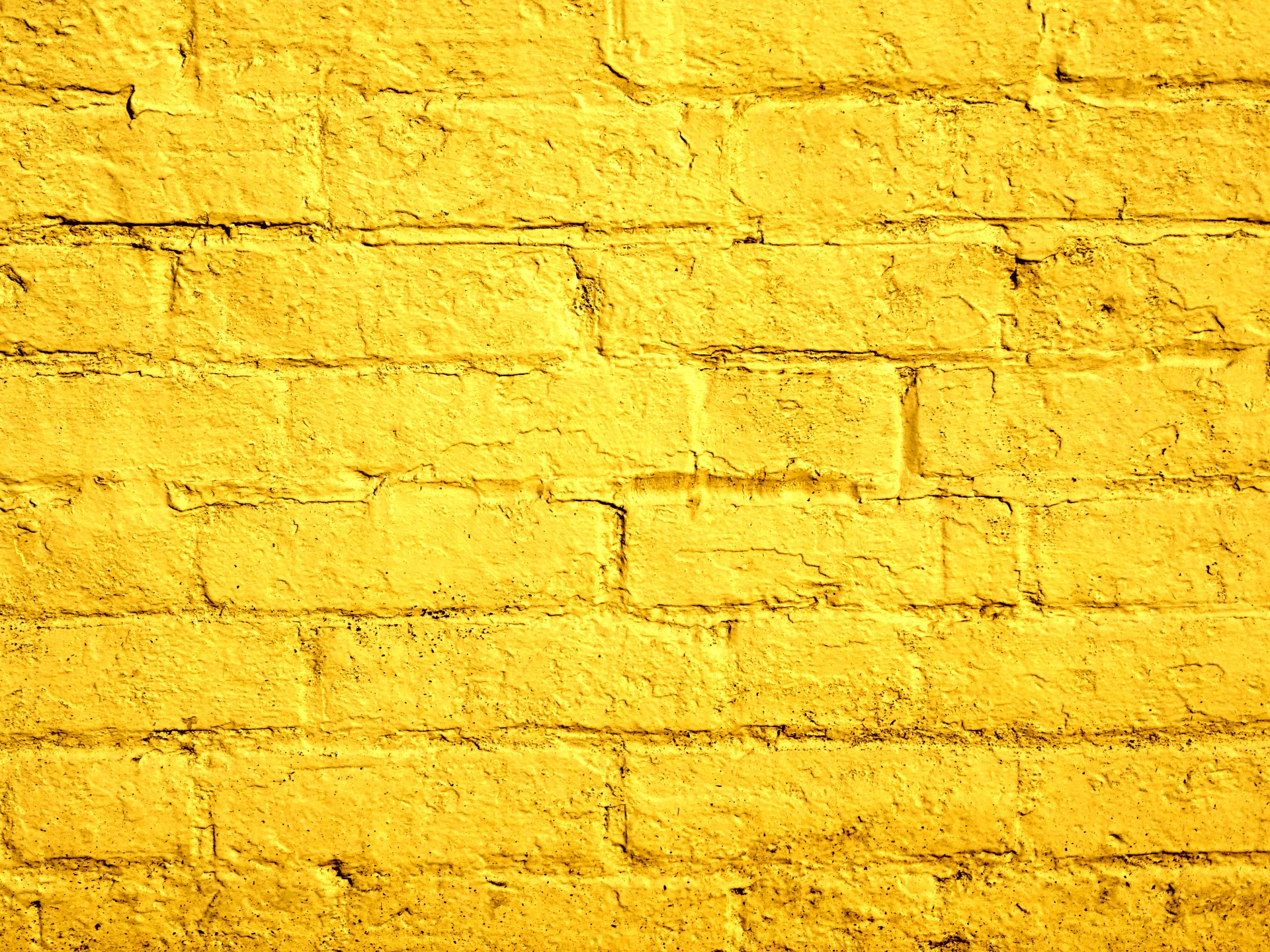 Yellow Gold Golden Free Photo - Painted Yellow Brick Wall - HD Wallpaper 