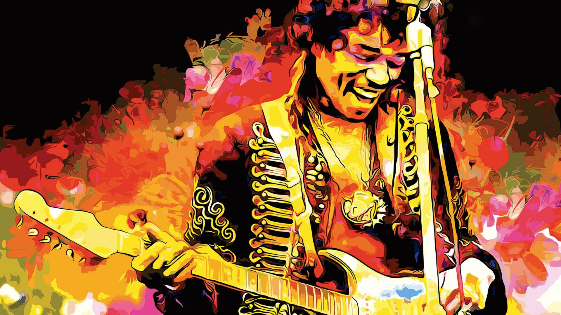 Art Wallpaper Jimi Hendrix - HD Wallpaper 