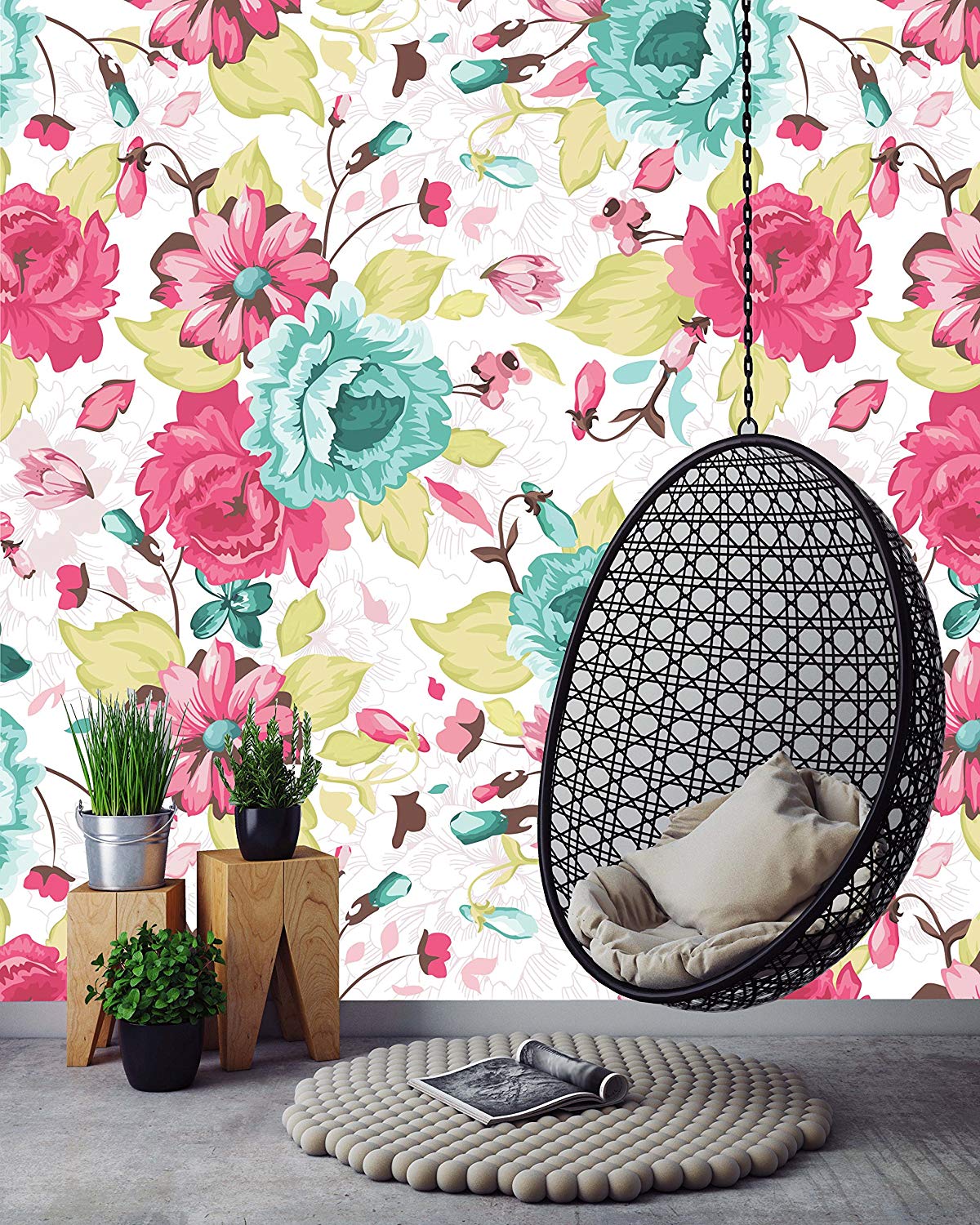 Removable Floral - HD Wallpaper 