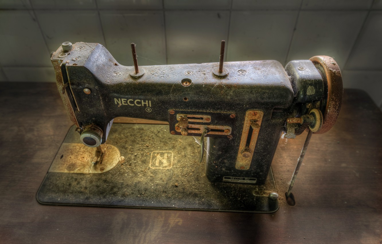 Photo Wallpaper Macro, Background, Sewing Machine - Скорняжная Машина Двухниточная - HD Wallpaper 