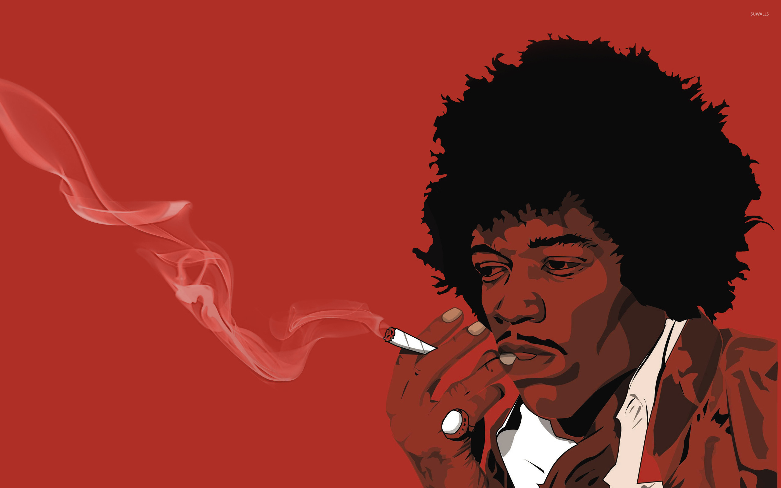 Jimi Hendrix Fan Art - HD Wallpaper 