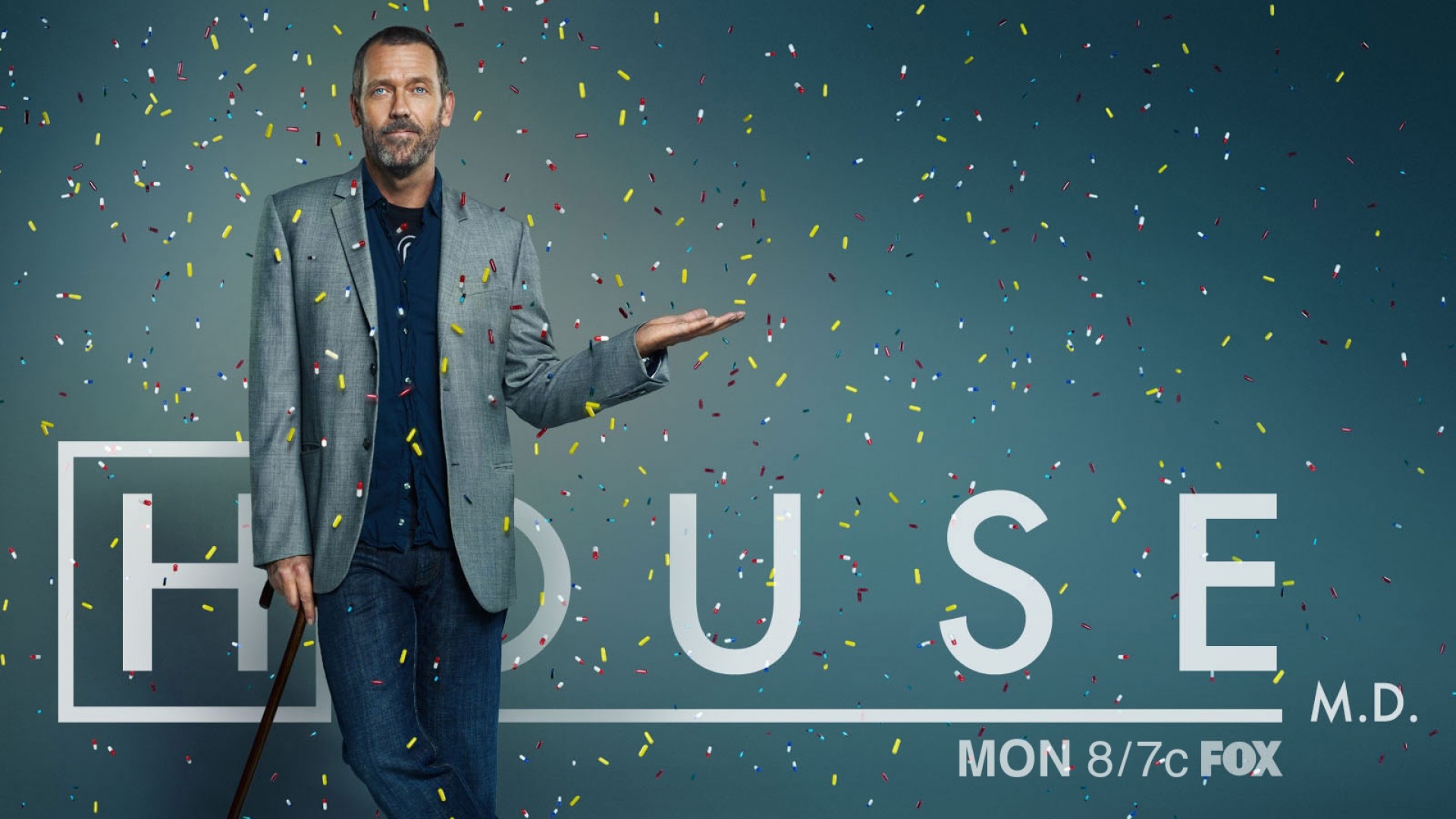 Wallpaper House Md, Doctor, Tablets, Hugh Laurie, Cane - Dr House 6 Temporada - HD Wallpaper 