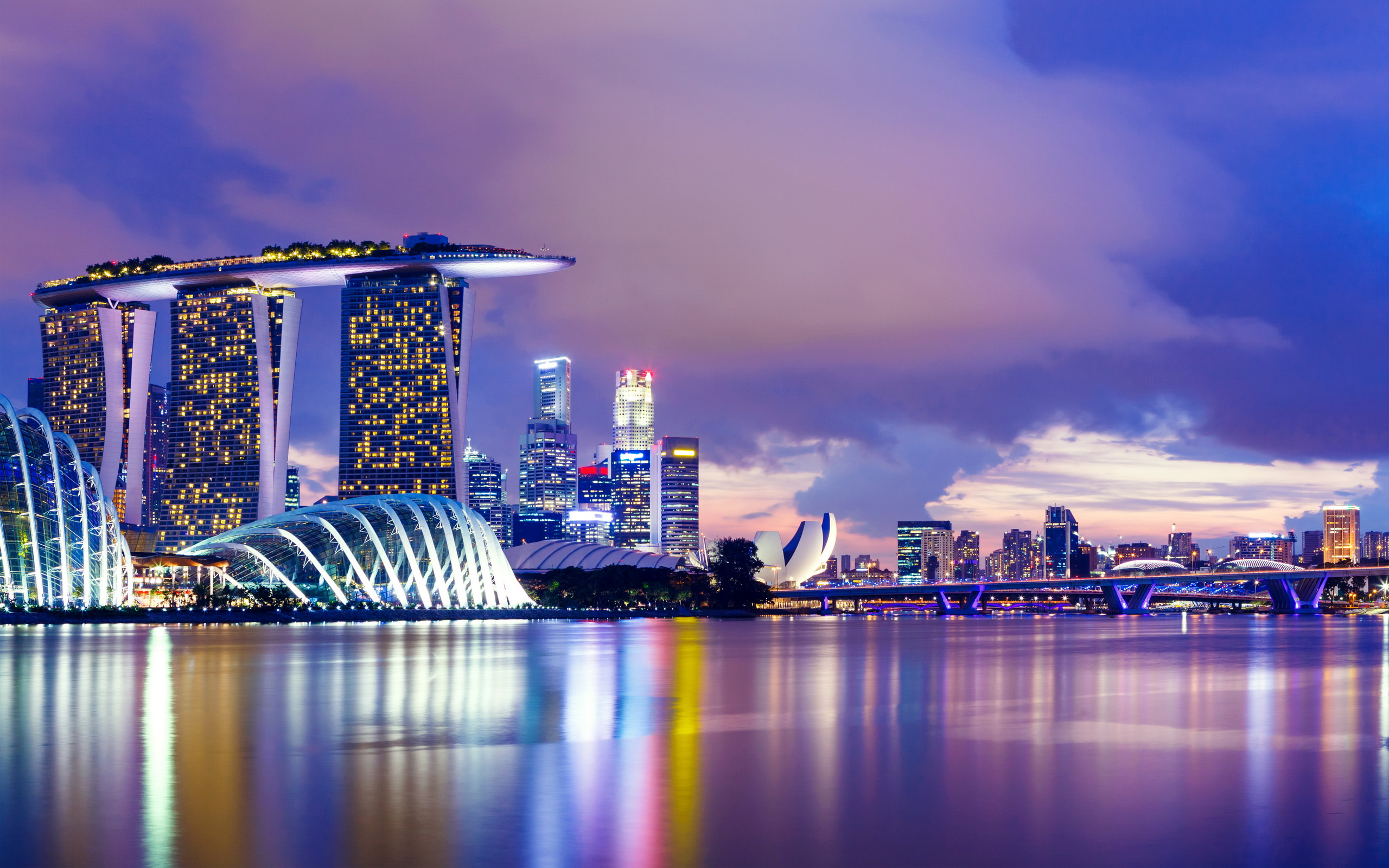 Singapore Marina Bay Background - HD Wallpaper 
