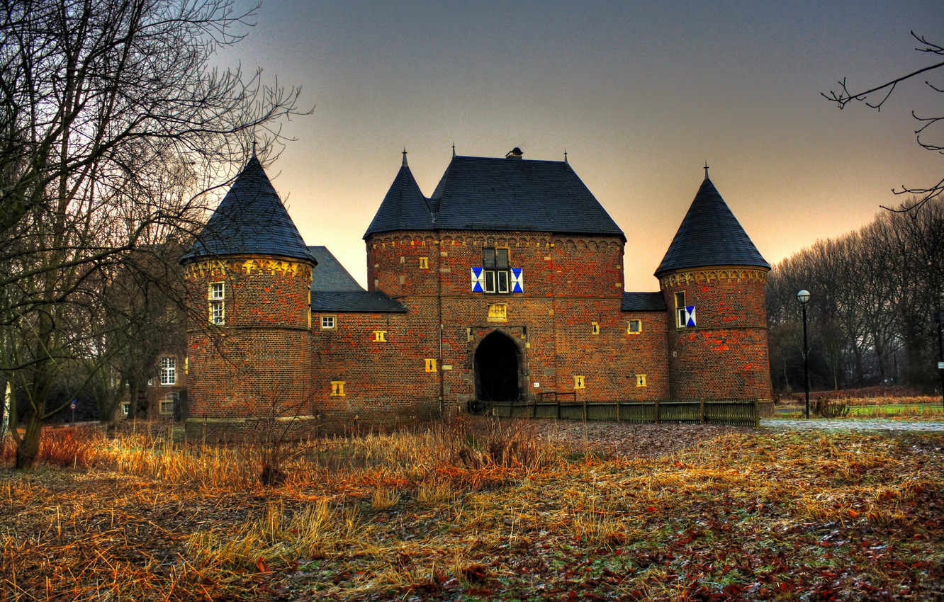 Photo Wallpaper Autumn, The City, Photo, Castle, Hdr, - Burg Vondern - HD Wallpaper 