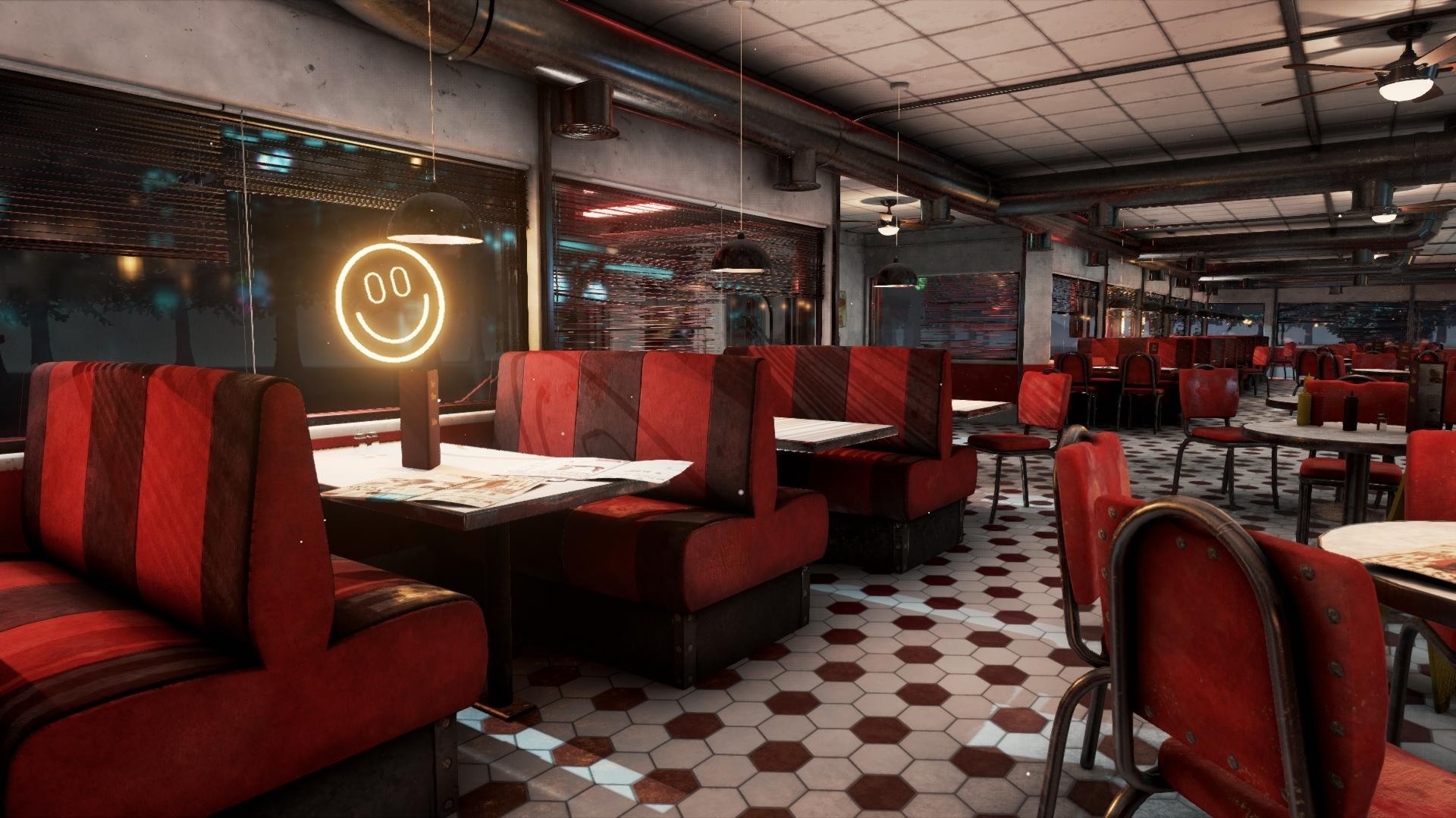 American Diner Ue4 Scene By Joseph Hobbs Www - American Diner - HD Wallpaper 