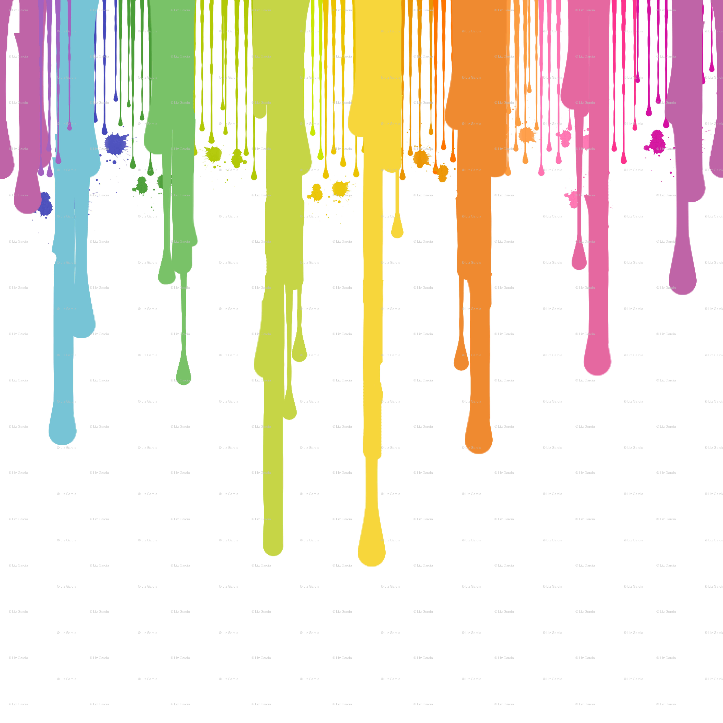 Paint Drip Png - Rainbow Paint Drip Png - 2500x2500 Wallpaper 
