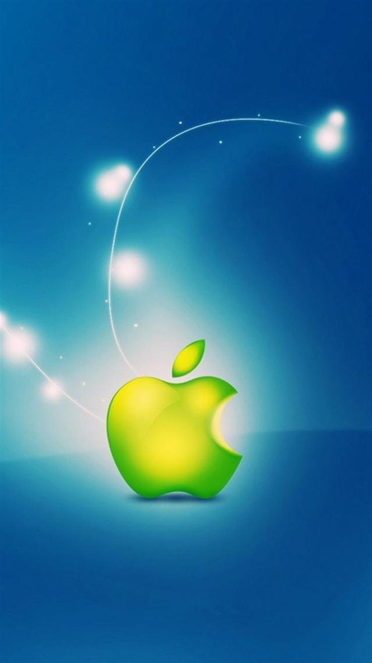Green Apple Iphone 6 Wallpapers - Animation Live Background For Powerpoint - HD Wallpaper 