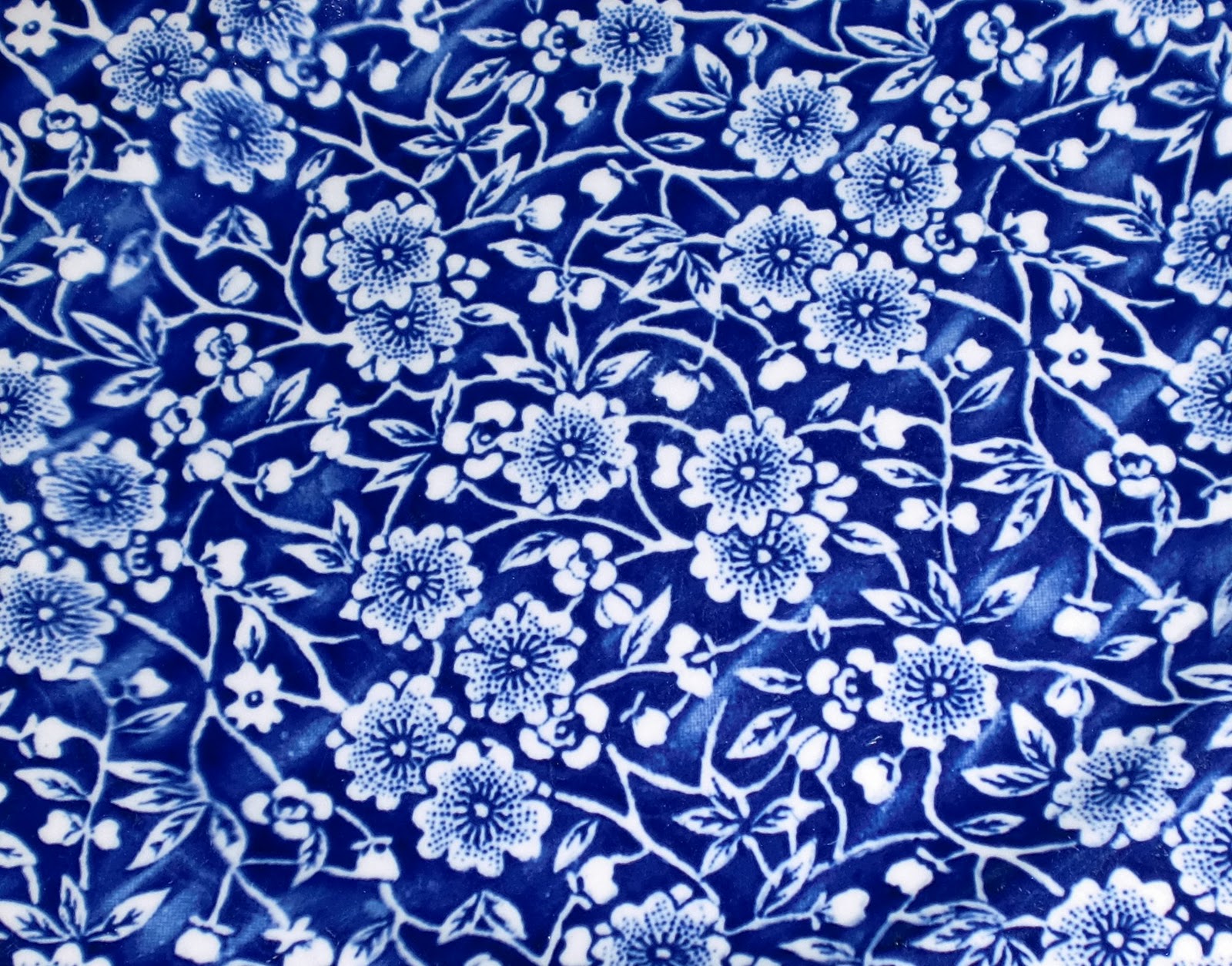 Burleigh Calico China Pattern - Floral China Blue Pattern - HD Wallpaper 