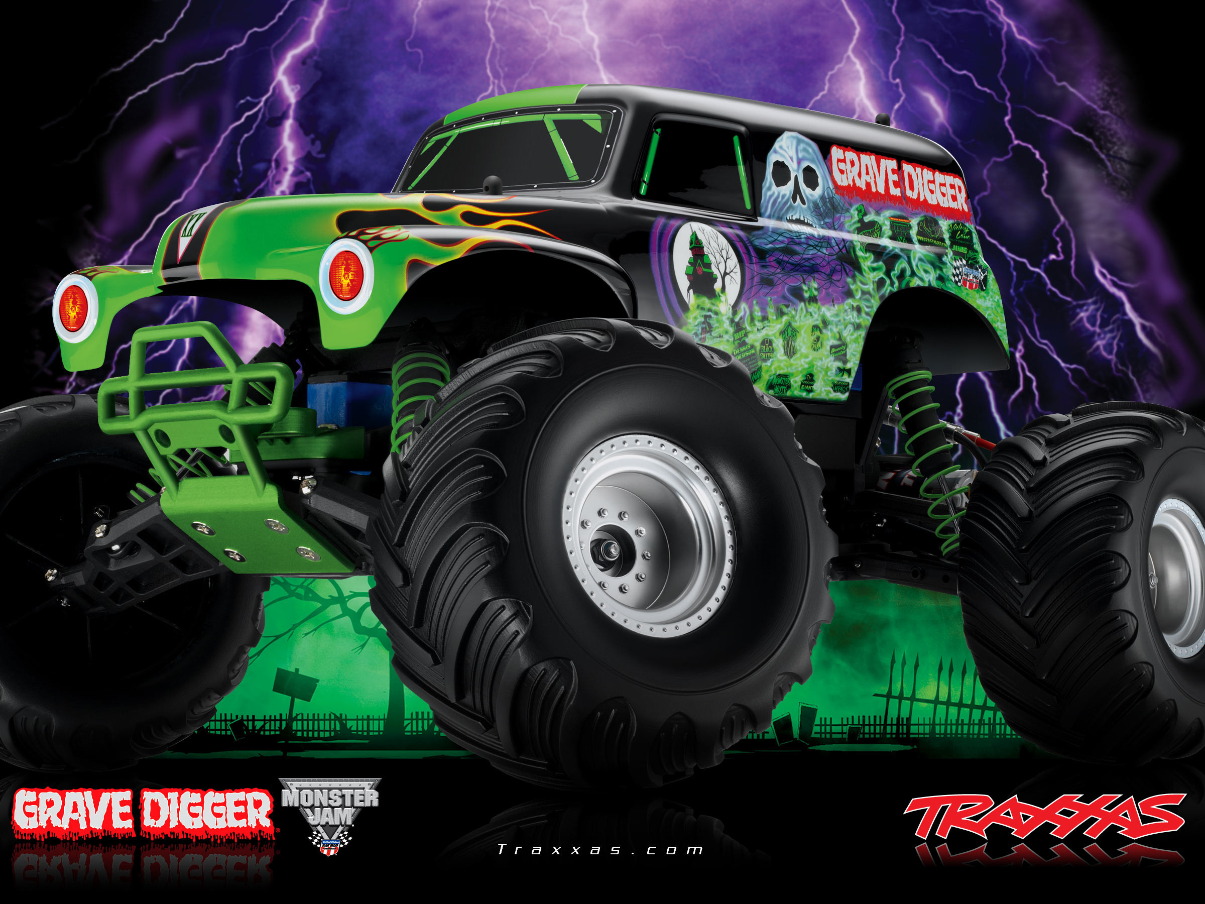 2400x1800, Grave Digger Monster Truck Race Racing Monster - Grave Digger Monster Truck Background - HD Wallpaper 