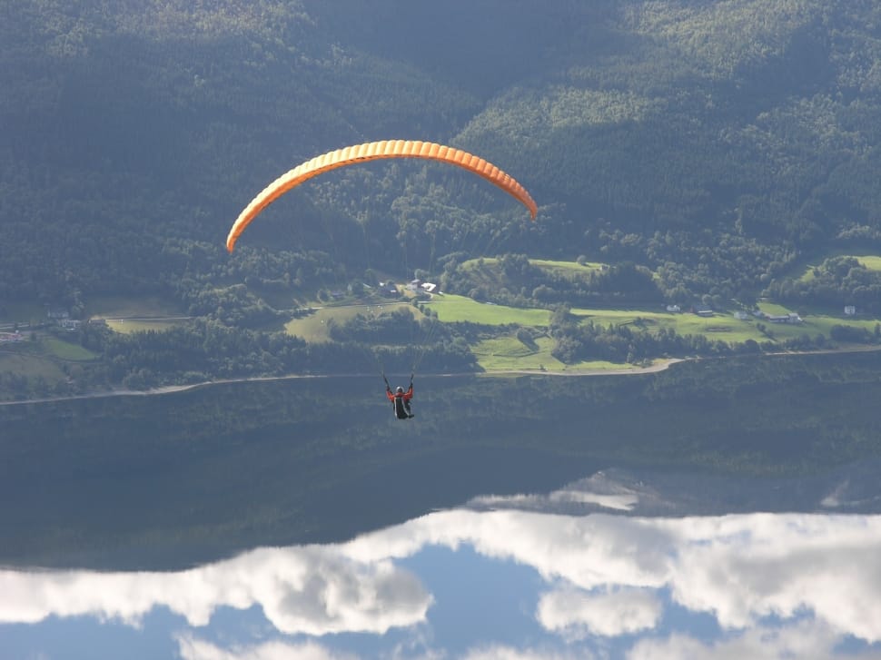 Sport, Hang Gliding, Norway, Voss, Parachute, Extreme - Extreme Sports Norway - HD Wallpaper 