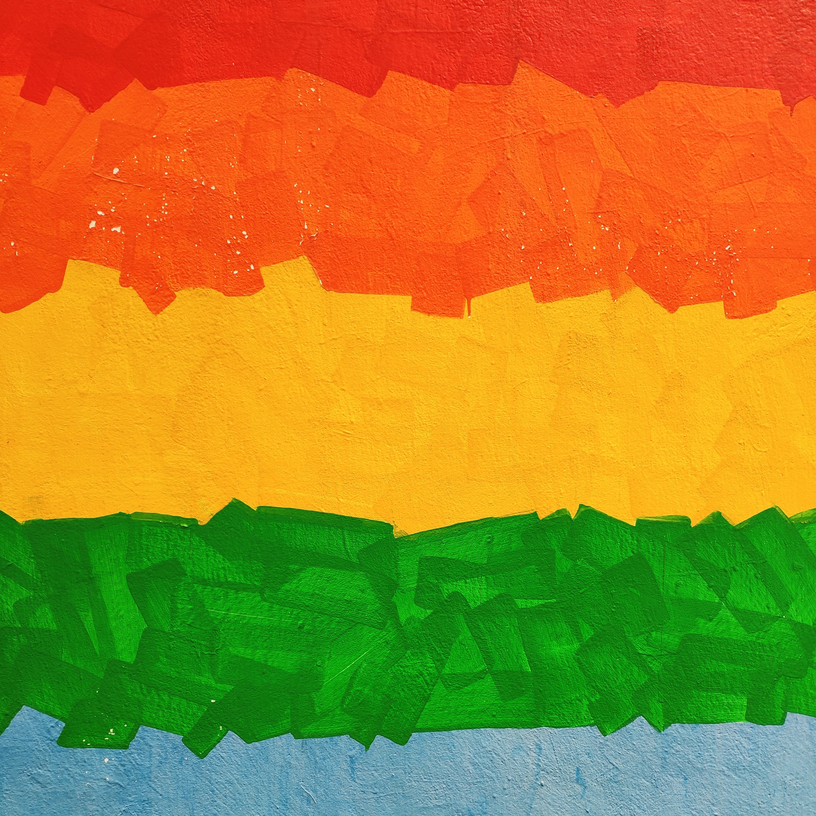 Wallpaper Rainbow, Colorful, Strokes, Paint, Wall - Wallpaper - HD Wallpaper 