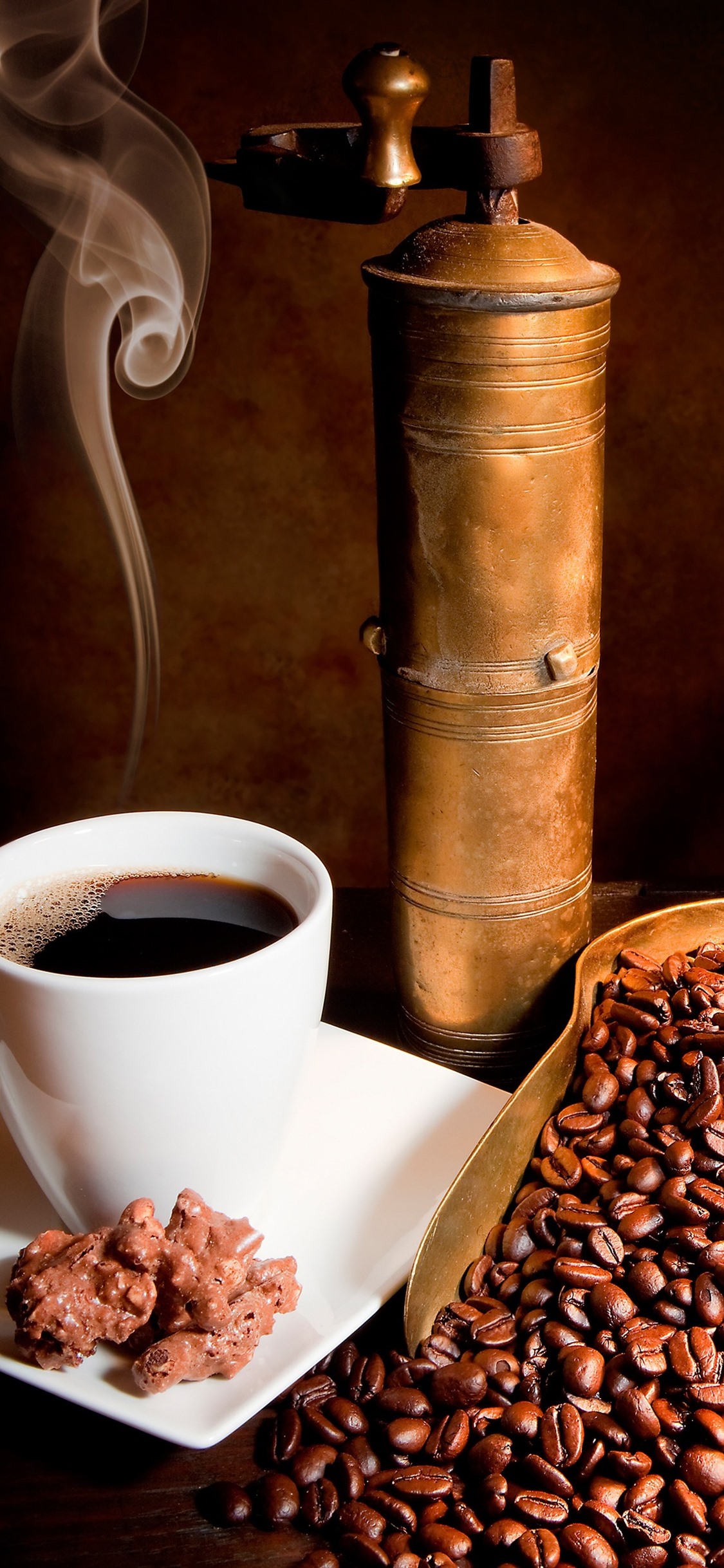 Iphone Wallpaper Coffee Beans, Cup, Coffee, Books - Iphone Coffee And Books - HD Wallpaper 