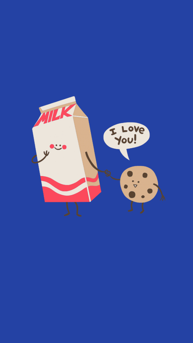 Milk And Cookie Wallpaper Wallpaper Pinterest Wallpaper - Milk And Cookie - HD Wallpaper 