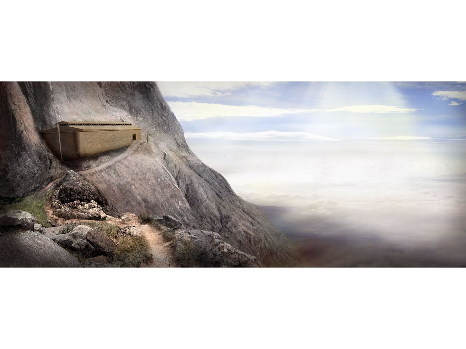 Noah S Ark Christian Wallpaper Free Download - Painting - HD Wallpaper 