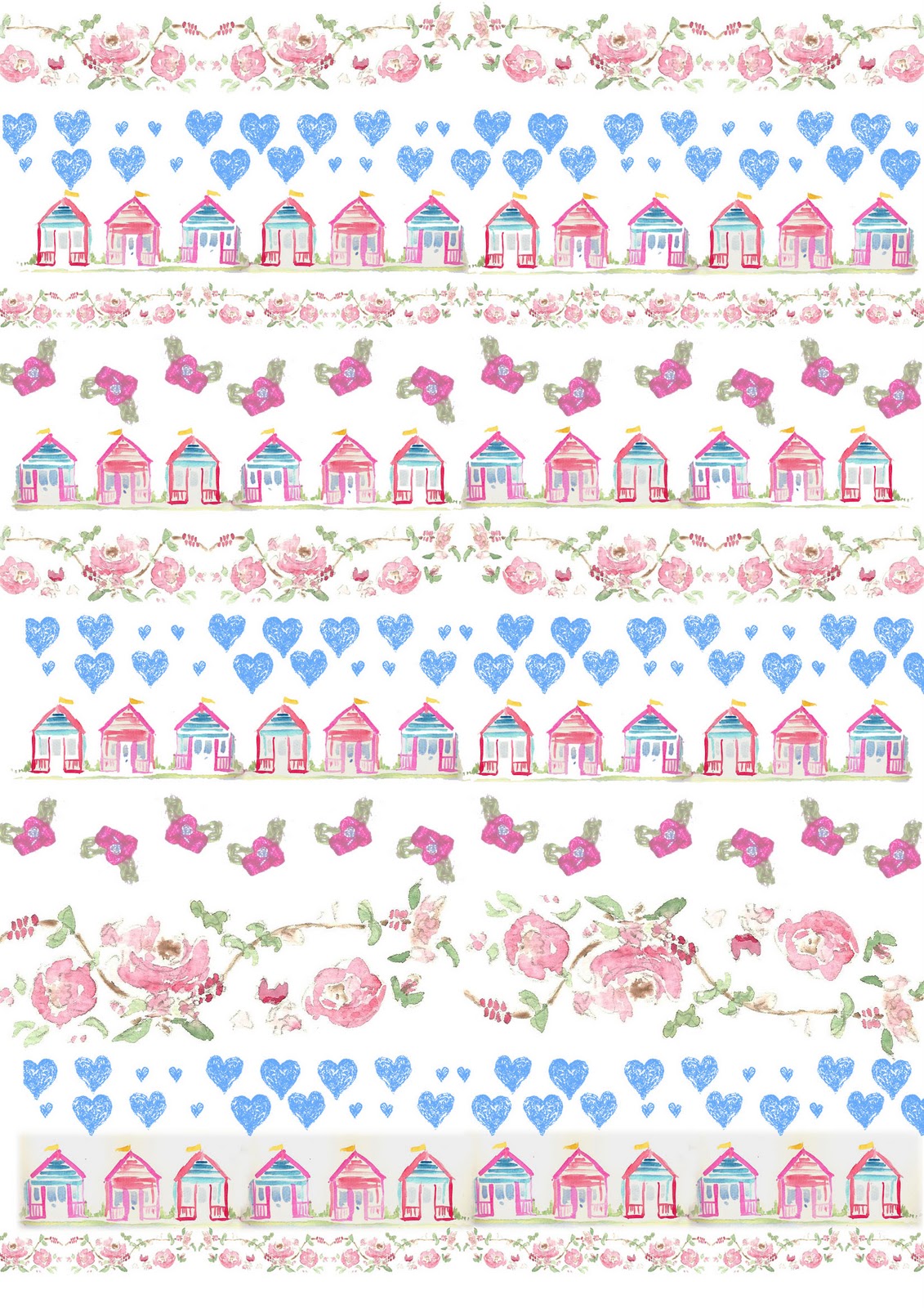 Http - //1 - Bp - Blogspot - Hut Wallpaper With Hearts1flattened - Motif - HD Wallpaper 