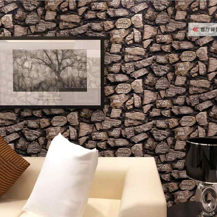 3d Antique Brick Stone Design Wallpaper Roll / Modern - Stone Design For Wall - HD Wallpaper 