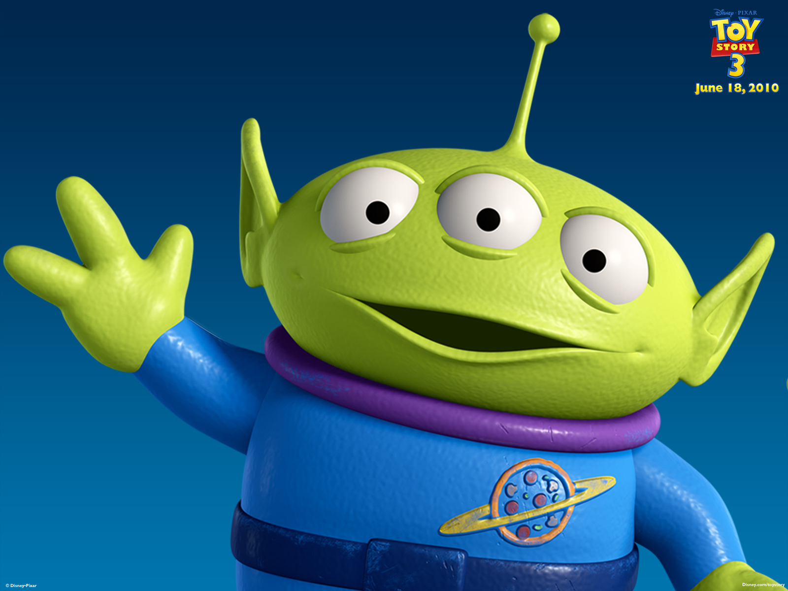 One Of The Little Green Men Aliens From Toy Story - Green Things Toy Story - HD Wallpaper 