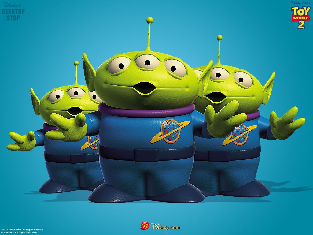 Little Green Men - 3 Aliens Toy Story - HD Wallpaper 