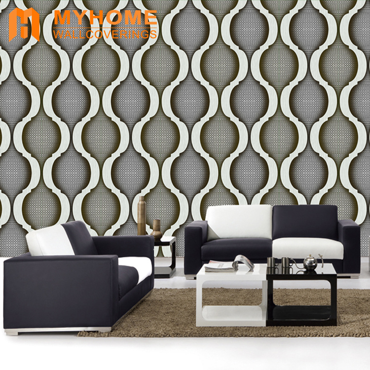 Interior Decorative 3d Vinyl Wallpaper For Walls Pictures - Tapiz Decorativo Para Pared - HD Wallpaper 